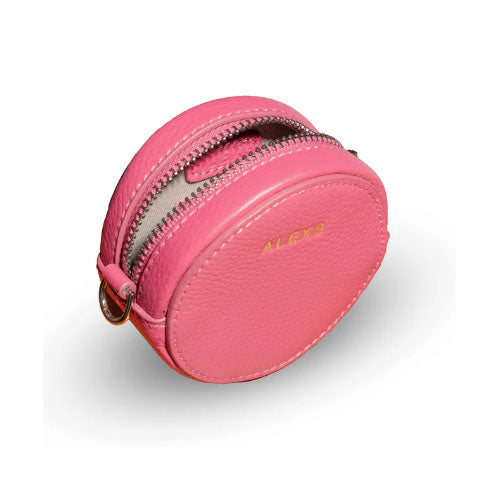 Bolso MINIPOUCH Piel fucsia con cadena