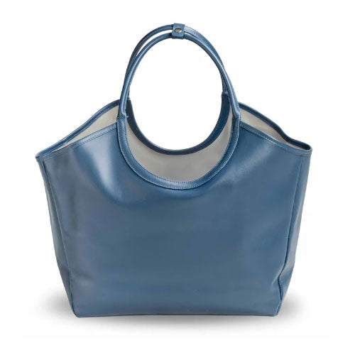 Bolso SHOPPER Piel azul marino LIGERO