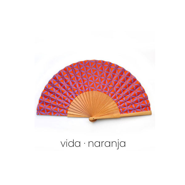 ABANICO VIDA NARANJA