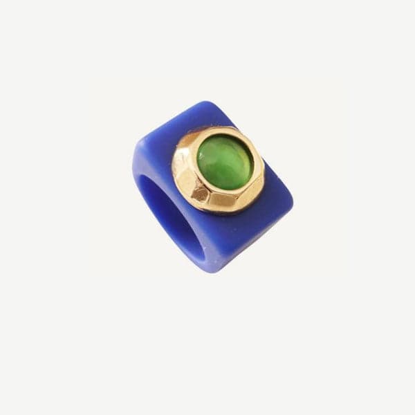 ANILLO KLEIN OJO DE GATO VERDE