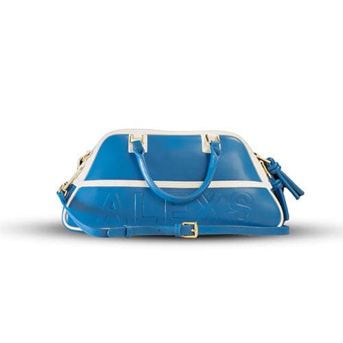 Bolso DEPORTIVO Piel Azul / Blanco