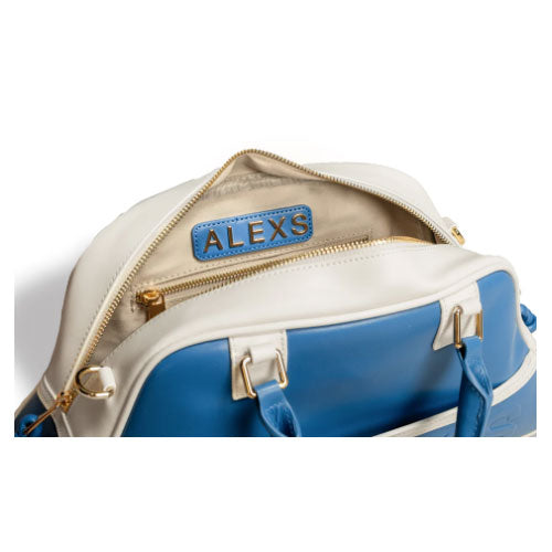Bolso DEPORTIVO Piel Azul / Blanco