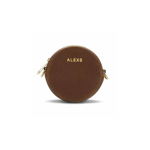 Bolso MINIPOUCH Piel chocolate con cadena