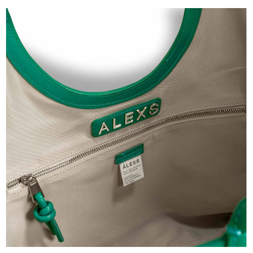 Bolso SHOPPER Piel aguamarina LIGERO