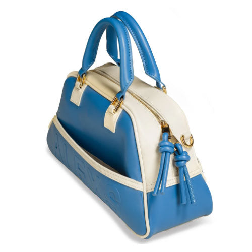 Bolso DEPORTIVO Piel Azul / Blanco