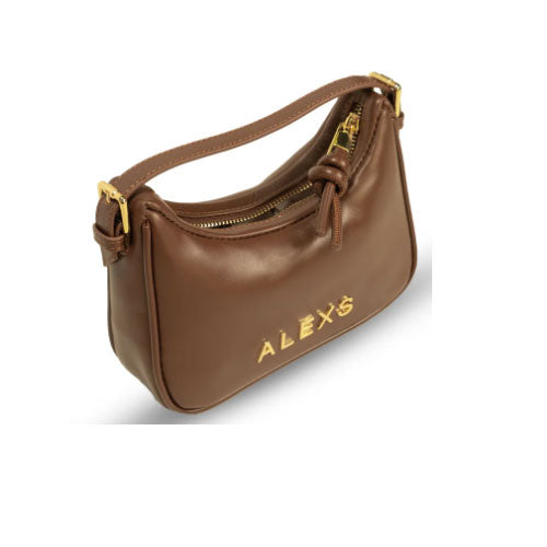 Bolso MINI Doble asa Piel chocolate