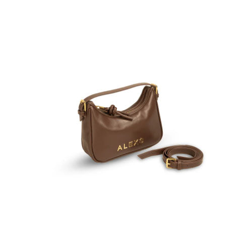 Bolso MINI Doble asa Piel chocolate