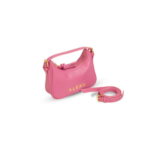 Bolso MINI Doble asa Piel rosa