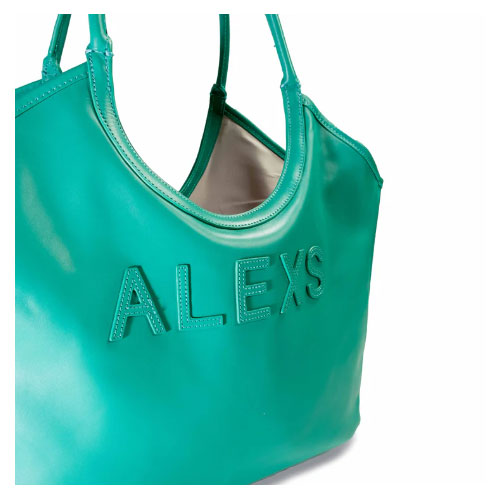 Bolso SHOPPER Piel aguamarina LIGERO