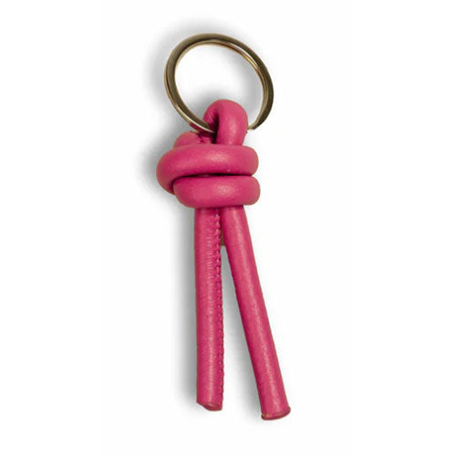LLavero Nudo Piel Fucsia