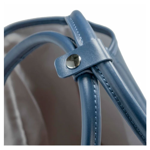 Bolso SHOPPER Piel azul marino LIGERO