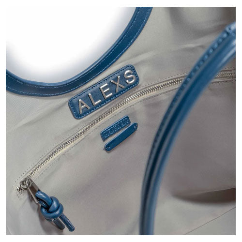 Bolso SHOPPER Piel azul marino LIGERO